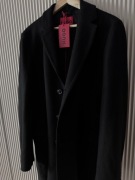 Płaszcz HUGO wełna z kaszmirem rozmiar 50 czarny Migor2341