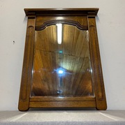 ELEGANCKIE  LUSTRO W DĘBOWEJ RAMIE STAN BDB KRYSZTAŁ TRANSPORT CAŁA POLSKA