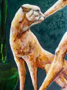 Duży obraz olejny na płótnie, 100x140 cm – aut. A. Holibroda