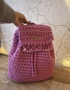 Plecak ręcznie wykonany ze sznura bawełnianego