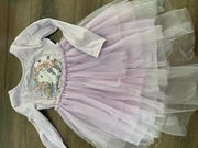 Sukienka tiulowa jednorożec wyjściowa cekiny 110/116