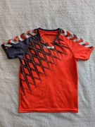 Czerwona pomarańczowa bluzka sportowa Hummel ok. 134 - 140