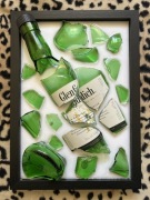 Broken bottle resin art rozbita butelka