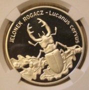 20 ZŁ 1997 JELONEK ROGACZ  NGC PF 70 - RZADKOŚĆ