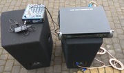 Wharfedale Pro LX-15 , QSC PLX 3002 + mixer+ mikrofon