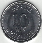 Brazylia 10 cruzados 1987 - 27 mm
