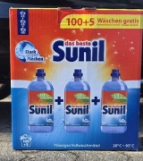Płyn do prania uniwersalnego Sunil 105 prań z Niemiec