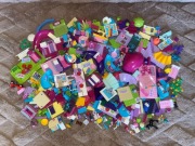 LEGO FRIENDS 1 KG KLOCKI PŁYTKI ZJEŻDŻALNIE MEBLE FIGURKI ZWIERZĘTA 2