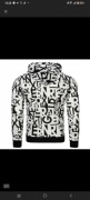  ROZPINANA BLUZA MĘSKA z KAPTUREM PRINT MODNY WZÓR BRAND