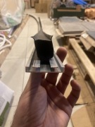Profil garażowy dolny aluminiowy 200 cm + uszczelki - nowy