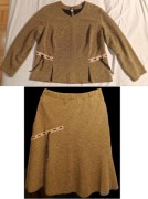 Komplet bluzka długi rękaw i spódnica 4XL