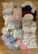 Baby GAP body DKNY bluza spodnie polar 80 cm 12-18m zestaw 19 szt