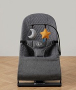 Leżaczek niemowlęcy Kinderkraft – szary, stan bardzo dobry