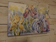 Obraz olejny TRZY IRYSY