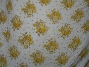 tkanina wzór kwiatowy wys. ok 1,2 -1,6m  szer. okolo 2.6m - 3m czasy PRL