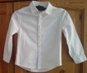 MANGO - klasyczna biala koszula chłopięca  roz.122 100% bawełna 