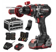 Wkrętarka wiertarka udarowa akumulatorowa Parkside 20V PBSAP walizka+2 Aku.