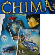 klocki chima pojazd speedorz na napęd figurka klucz napęd speedor karty