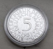 Niemcy 5 Marek 1951 r ;5;  srebro 