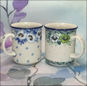 Kubek ceramiczny  270ml zestaw ceramika artystyczna Bolesławiec