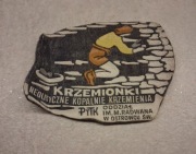 Naszywka PRL PTTK Neolityczne Kopalnie Krzemienia Pasiastego w Krzemionkach