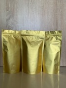 Doypack złoty ze struną. Opakowanie po 100 szt.