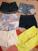 Krótkie spodenki dziewczęce szorty i rybaczki roz 152  firmówki 