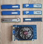 Sprzedam zestaw pamięci DDR3 i kartę graficzną.