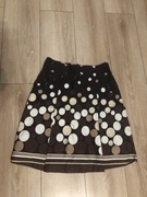 Spódnica Orsay, 34, w koła, trapezowa, brązowa , przed kolana 