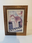 Szafka na klucze z kotkiem 