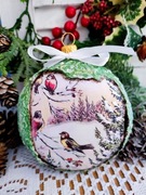 Bombka medalion 10 cm wyprzedaż