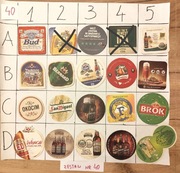 Podkładki, podstawki pod piwo po 2 zł zestaw za 35 zł, Nr40 cały świat 