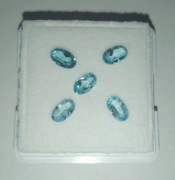 Topaz naturalny, komplet 5 sztuk - 1,25 Ct