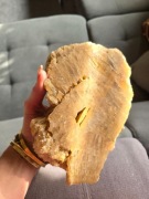 Duży kalcyt zgład, polerowany, stalaktyt kalcytowy