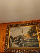 Stary obraz na płótnie