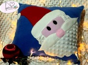 Poduszka z naszywką Mikołaja