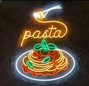 NEON PASTA SZYLD LED KUCHNIA WŁOSKA RESTAURACJA ITALIA FOOD SPAGHETTI 