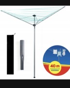 SUSZARKA OGRODOWA pranie bieliznę PROMIS obrotowa 182cm KOTWA + POKROWIEC