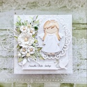 Kartka na Chrzest ręcznie robiona personalizowana