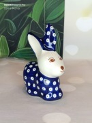Zając zajączek ceramiczny Wielkanoc ceramika Bolesławiec 