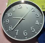 HZDHCLH Zegar ścienny 30 cm, cichy nietykający zegar do salonu, sypialni