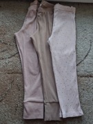 H&M prążkowane legginsy rozm. 104 3 szt. 