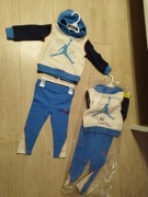 2x nowy dres Jordan r.80/86 dziewczynka/chłopiec/bliźnięta