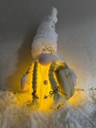 Skrzat Świąteczny LED 30cm elf gnom krasnal ozdoba świąteczna