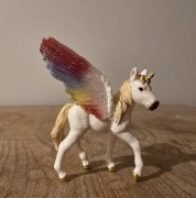 Schleich bayala koń skrzydlaty tęczowy jednorożec źrebię figurka z 2013 r.