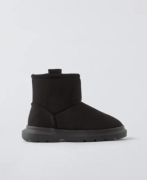 Botki Zara 30 śniegowce czarne kozaki 