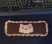 podkładka pod nadgarstki handmade wzór miś