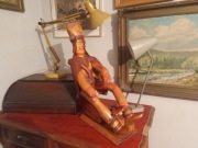 Duża drewniana rzeźba Harnaś Janosik 