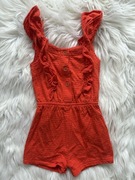 Kombinezon dla dziewczynki na lato krótkie spodenki na ramiączkach