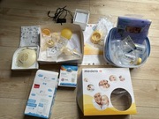 Medela Swing laktator caly zestaw butelki worki podgrzewacz mleka